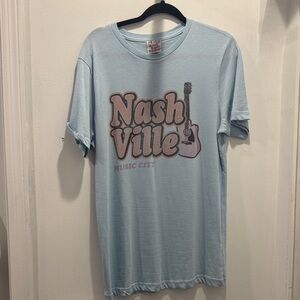 Light Blue Nashville Graphic Tee